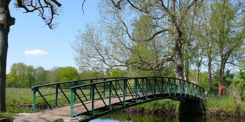 Die Teufelsbrücke verbindet den Düvelsbrook mit dem Tiergarten © Stumpe