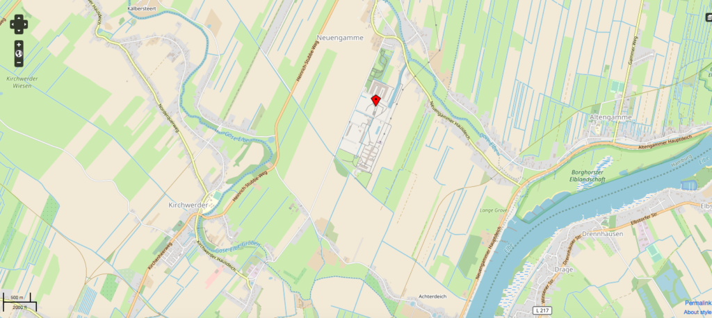 KZ Gedenkstätte Neuengamme © Open Street Map